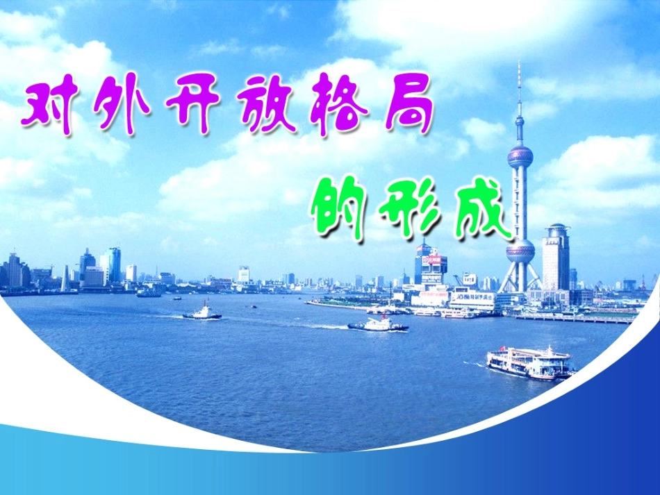 第13课对外开放格局的形成_第1页