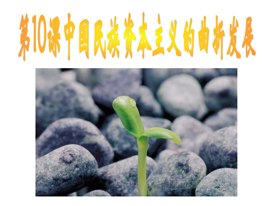 第10课中国民族资本主义的曲折发展_第2页