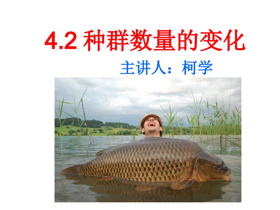 种群数量的变化_第1页