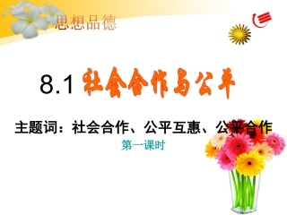 社会合作与公平