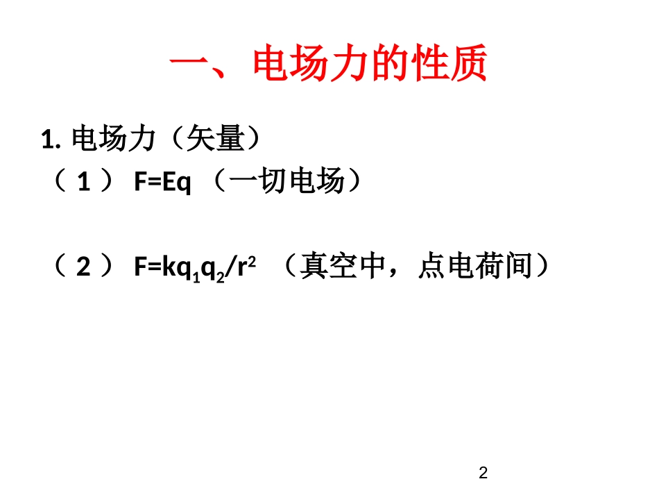 电场公式梳理_第2页