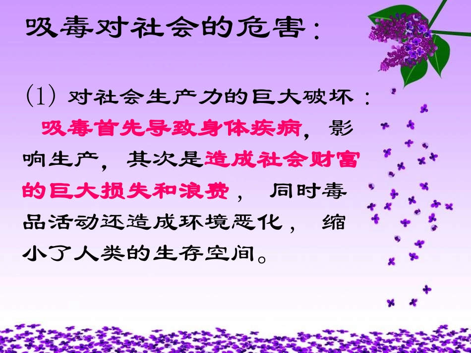 珍爱生命拒绝毒品主题班会_第2页