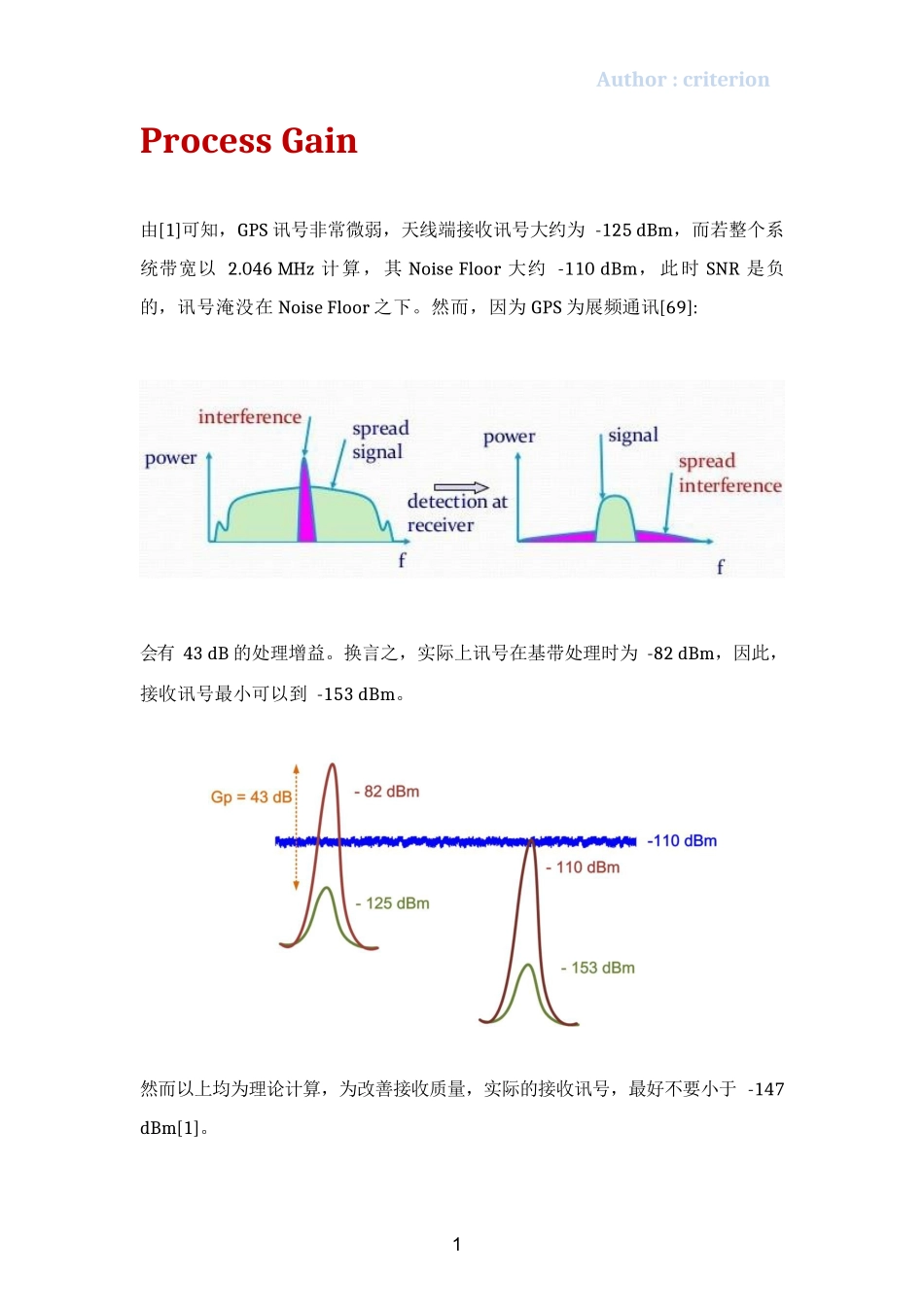 GPS之Pre-SAW与Post-SAW的探讨_第1页