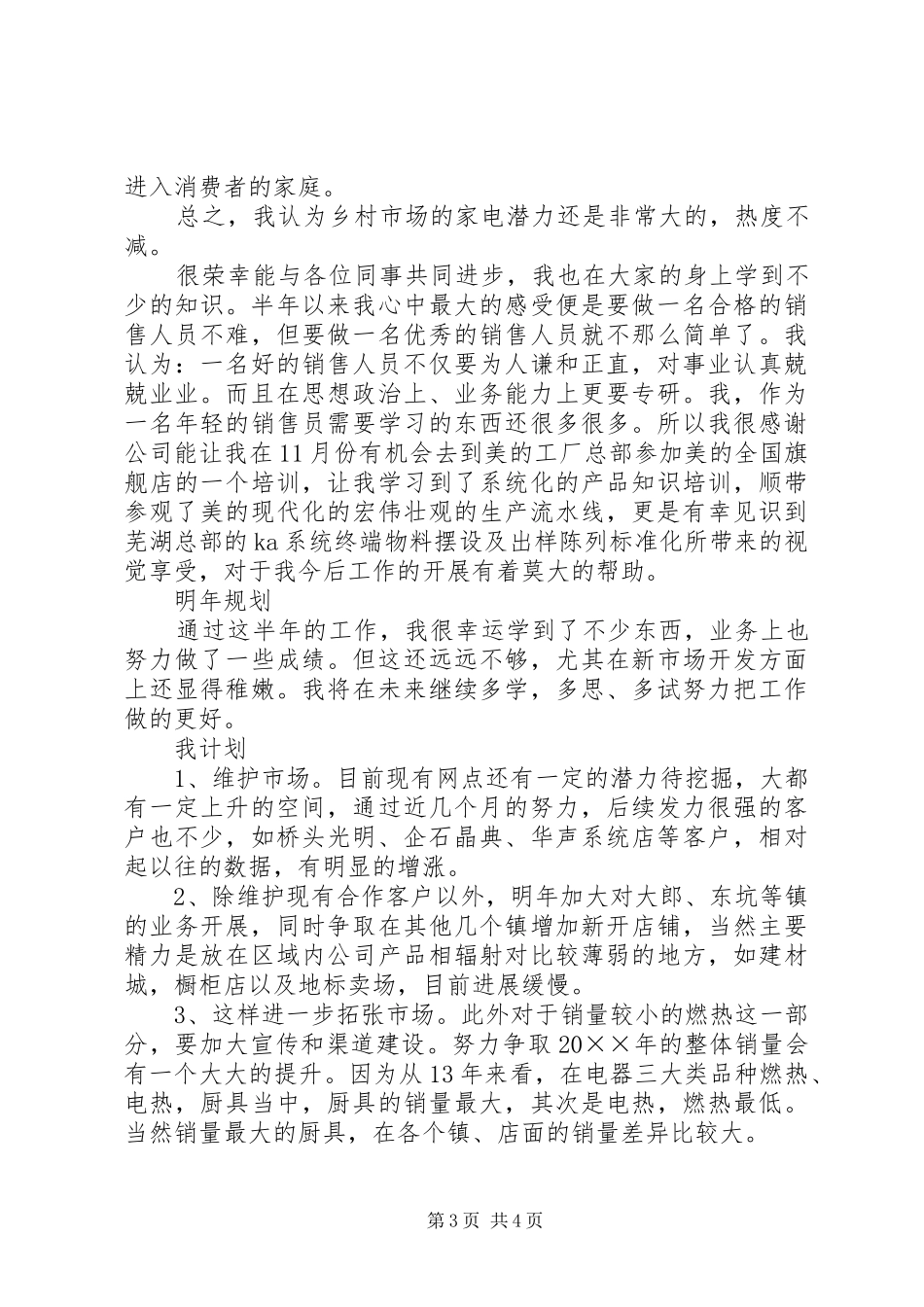 个人年度工作总结附计划_第3页