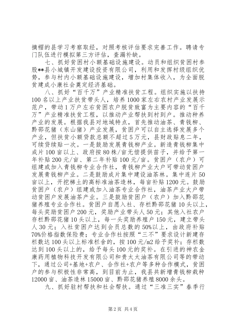 县扶贫工作计划_第2页
