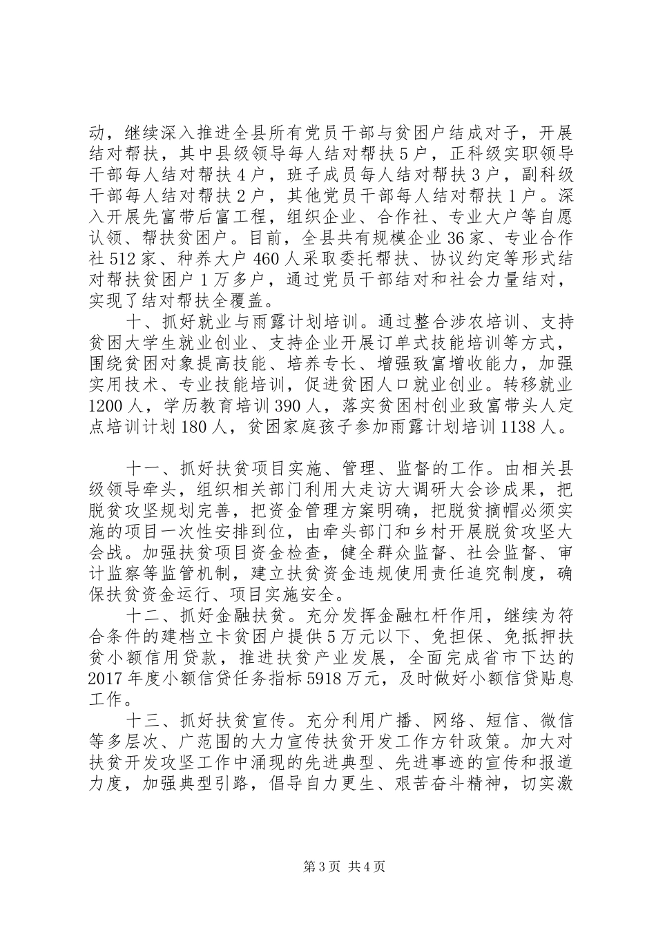 县扶贫工作计划_第3页