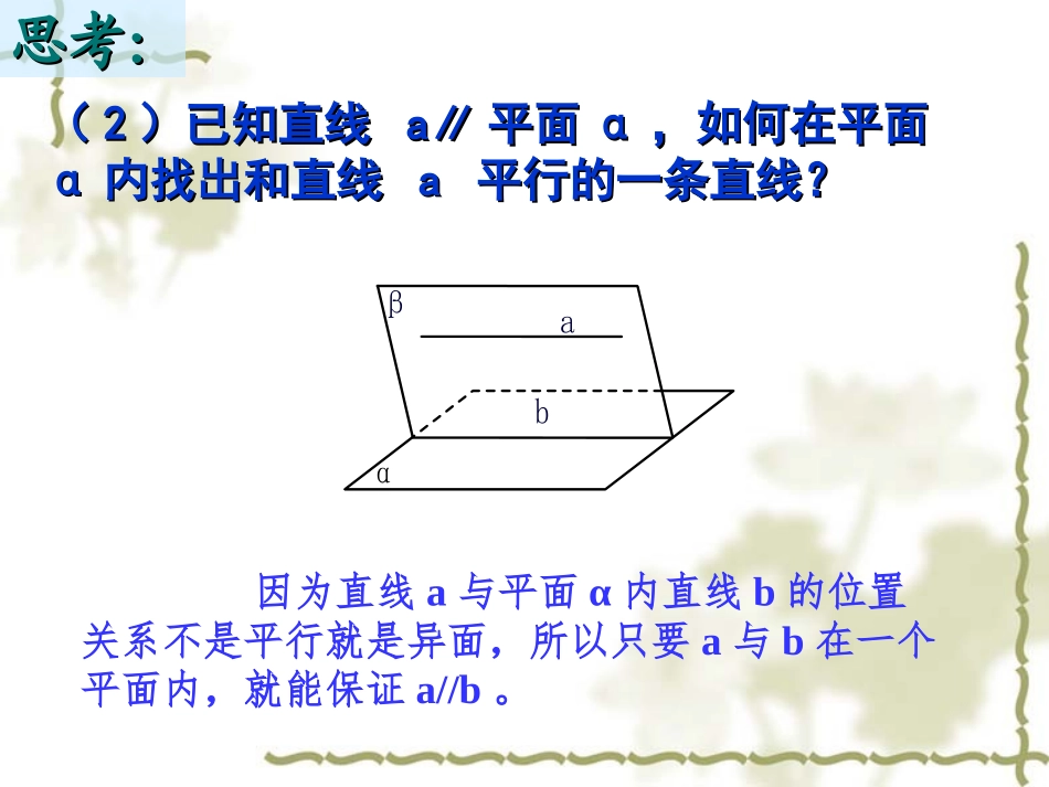 必修2：223线面平行的性质（课件）_第3页