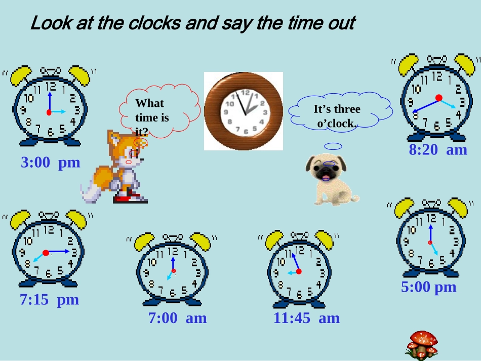 人教版新目标七年级英语下册Unit2_What_time_do_you_go_to_school单元课件-副本_第2页