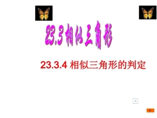 三边对应成比例及综合训练