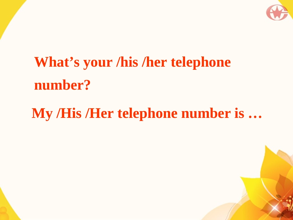 新目标英语七年级上第二课时(2)_第3页