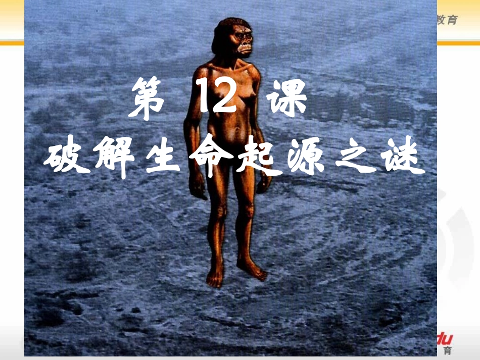 人教新课标版高二必修34[1]12破解生命起源之谜PPT课件8_第1页