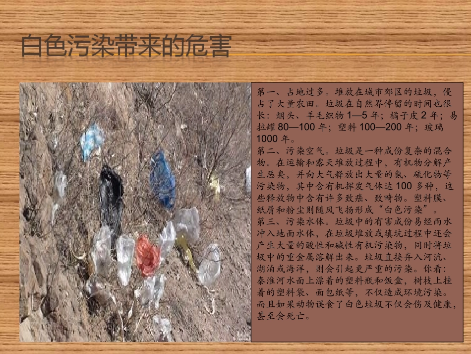 我们身边的白色污染综合活动报告_第3页