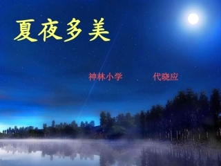 夏夜多美--sl神林小学代晓应