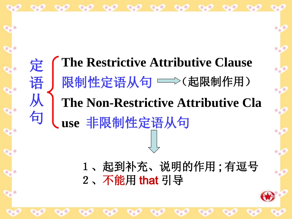 定语从句语法复习课_第3页