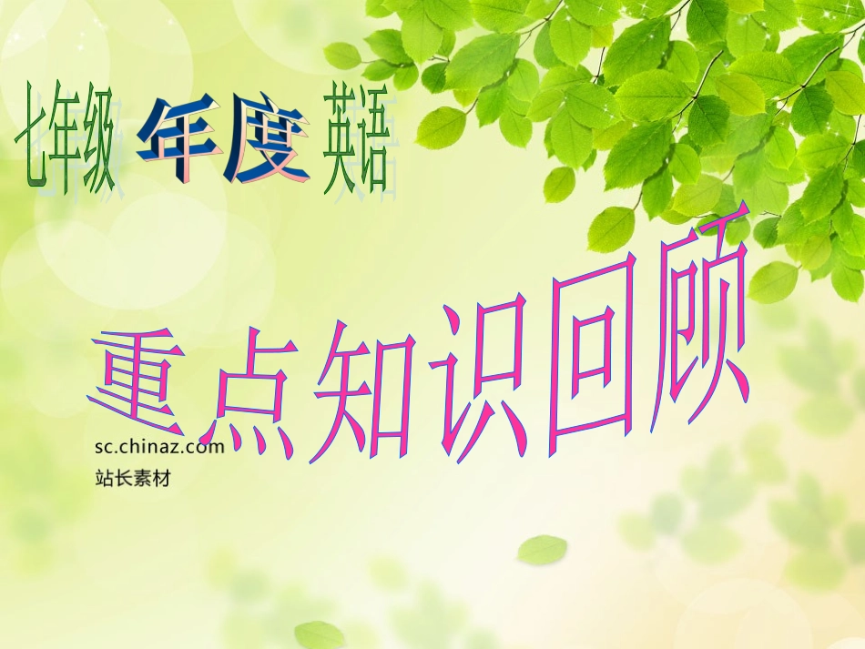 新七年级英语语法和练习_第1页