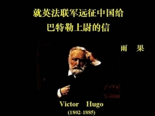 就英法联军远征中国给巴特勒上尉的信