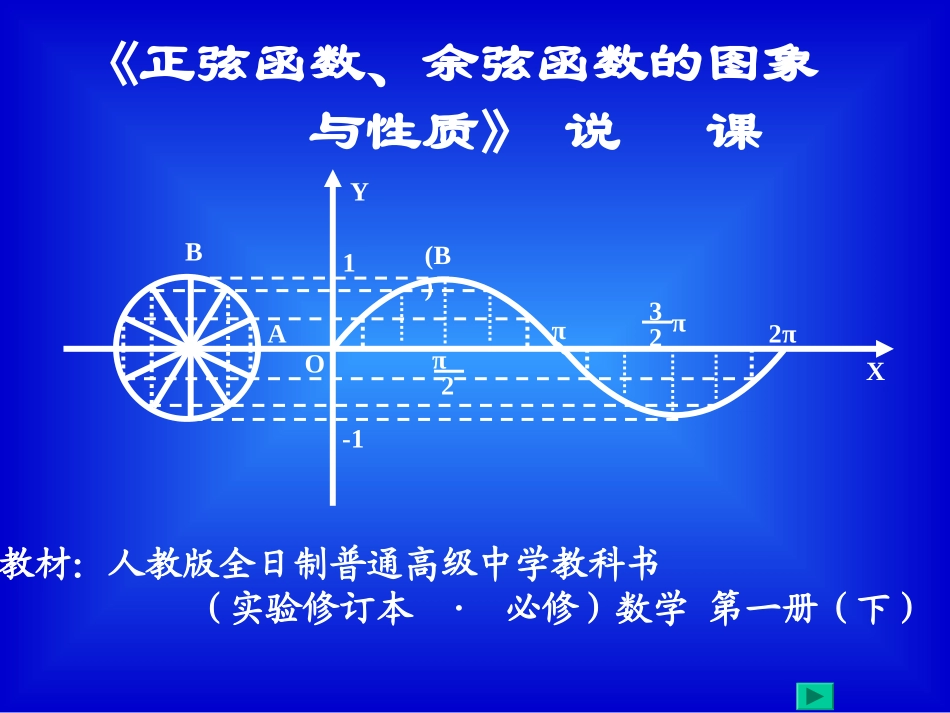 正弦函数、余弦函数的图象与性质-副本_第1页