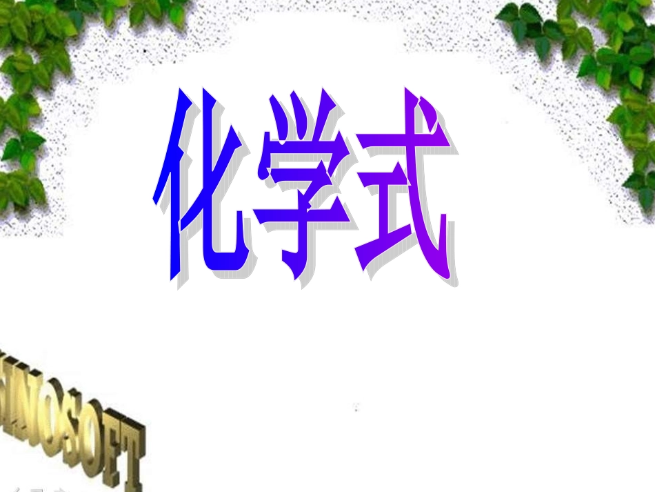 新人教九年级上化学化学式与化合价课件_第3页