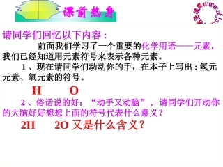 新人教九年级上化学化学式与化合价课件