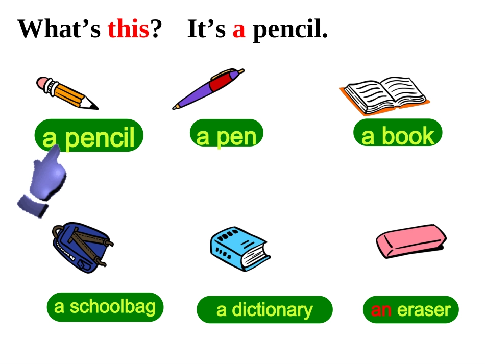 新目标Go+for+it版++七年级上++Unit+3+Is+this+your+pencil_+++Section+A1a—1c（共28张PPT）_第3页