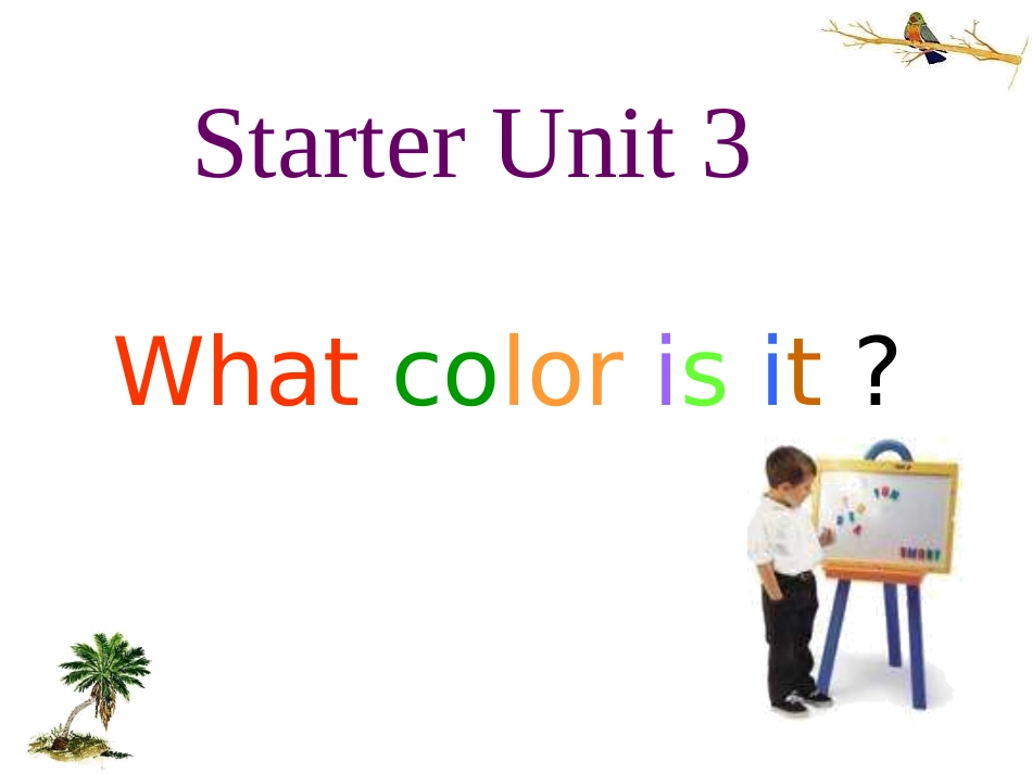 新目标英语七年级上StarterUnit3Period1 (2)_第1页