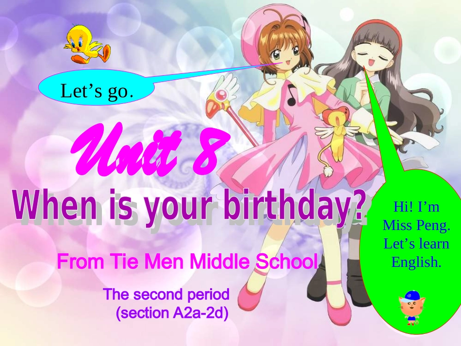 人教版七年级英语_unit8_when_is_your_birthday_(2)课件_第1页