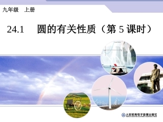 圆的有关性质（5）