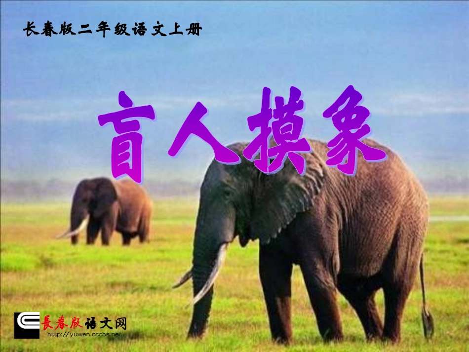 长春版二年级语文上册盲人摸象_第1页