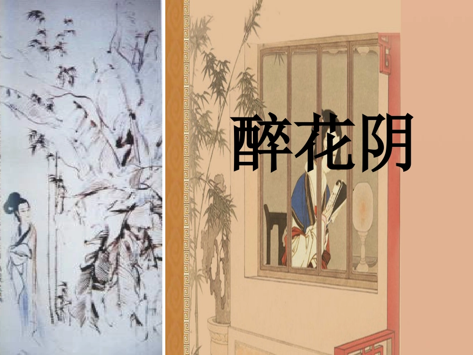 《醉花阴》优秀实用课件yong_第1页