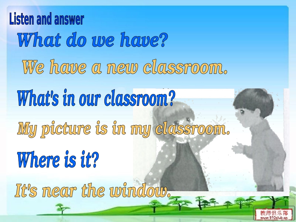 新版4年级英语上册_my__classroom第一课时_第3页