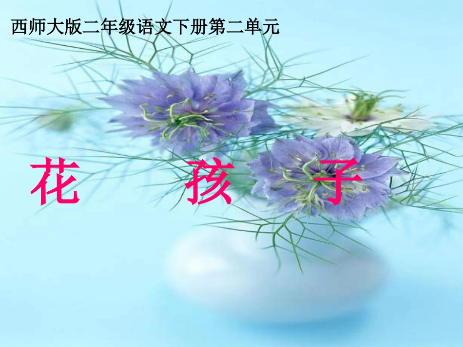 二年级语文花孩子课件_第1页