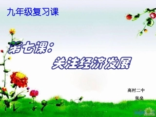 关注经济发展复习课课件