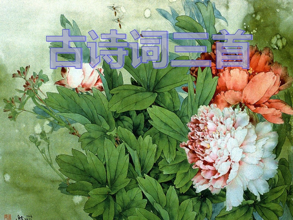 五年级下册第5课《古诗词三首》课件_第1页