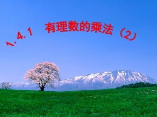 有理数的乘法（2）课件