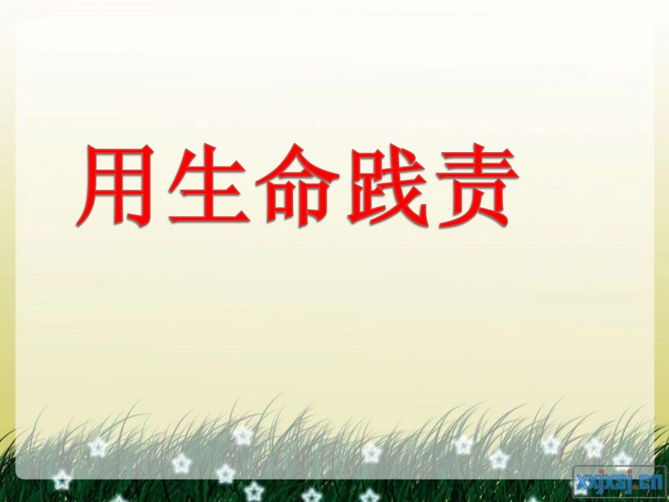 人民版九年级思品第5课第二框+用生命践责（共15张PPT）_第3页