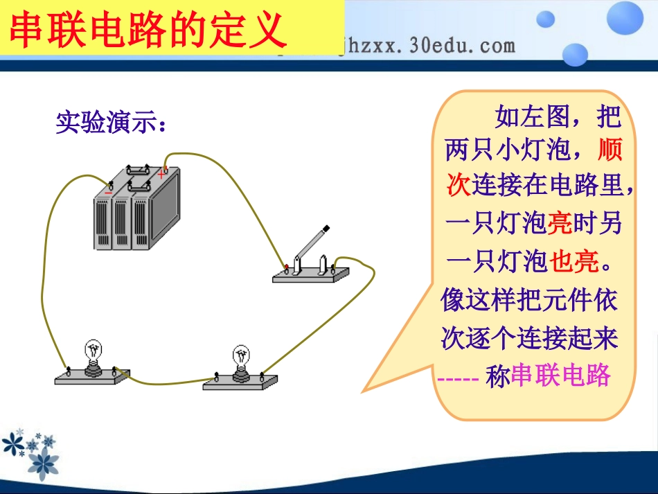 新人教版九年级物理第十五章第三节《串联和并联》课件_第2页
