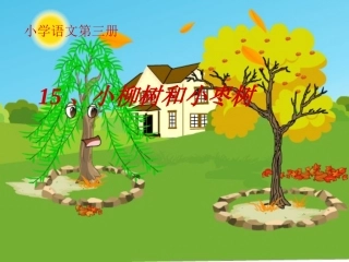 小柳树和小枣树课件