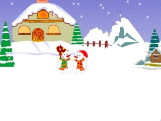 新雪地里的小画家 (2)