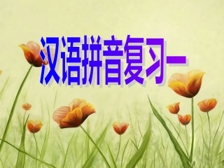 《汉语拼音复习一》教学课件