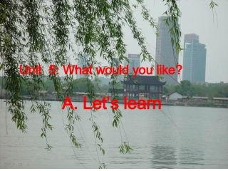 四年级英语上册Unit5WhatWouldYouLike第一课时课件