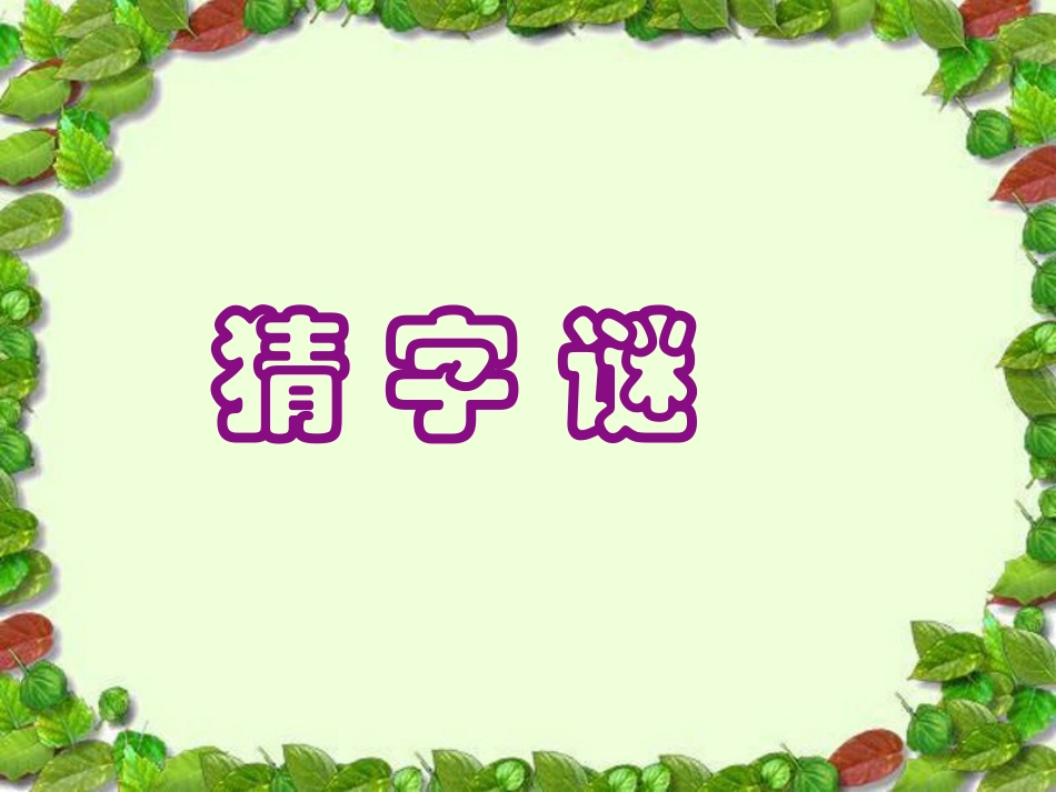 语文五年级上人教新课标《有趣的汉字》课件1_第2页