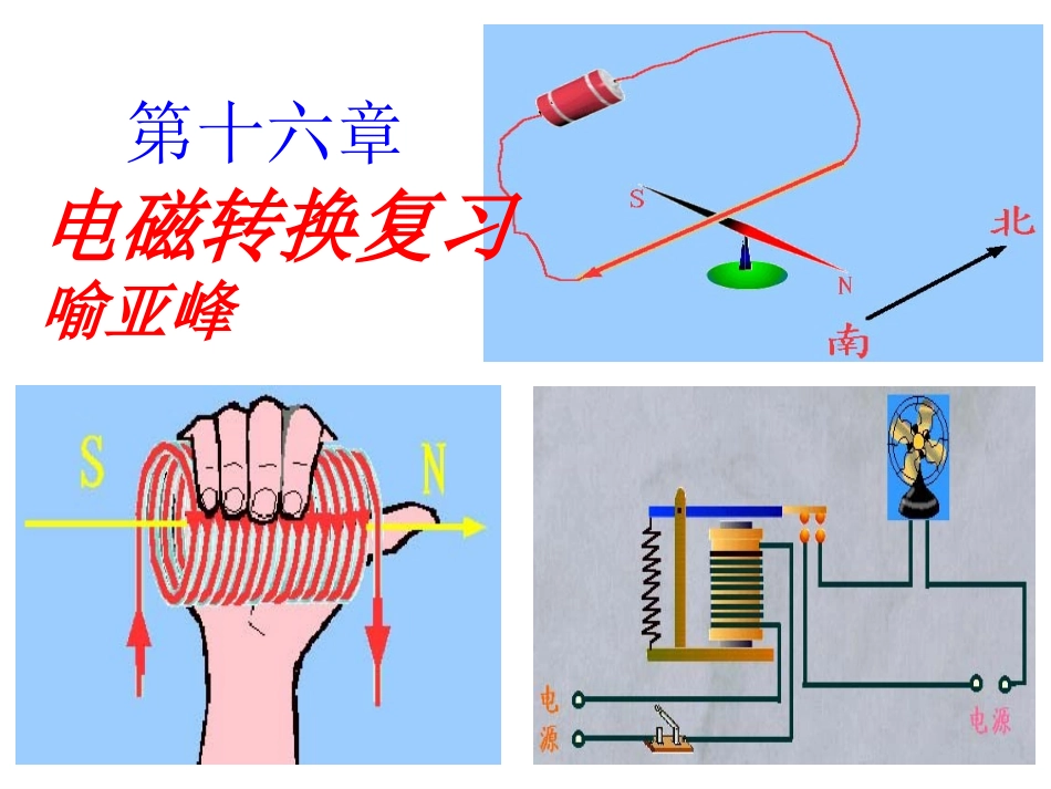 苏科版初中物理第十六章《电磁转换》单元PPT课件2_第1页