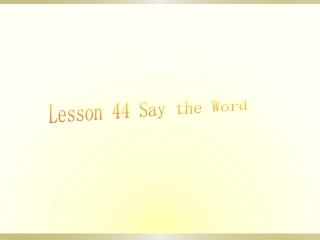 八年级英语SaytheWord课件