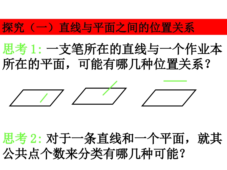 空间中直线与平面之间的位置关系_第3页
