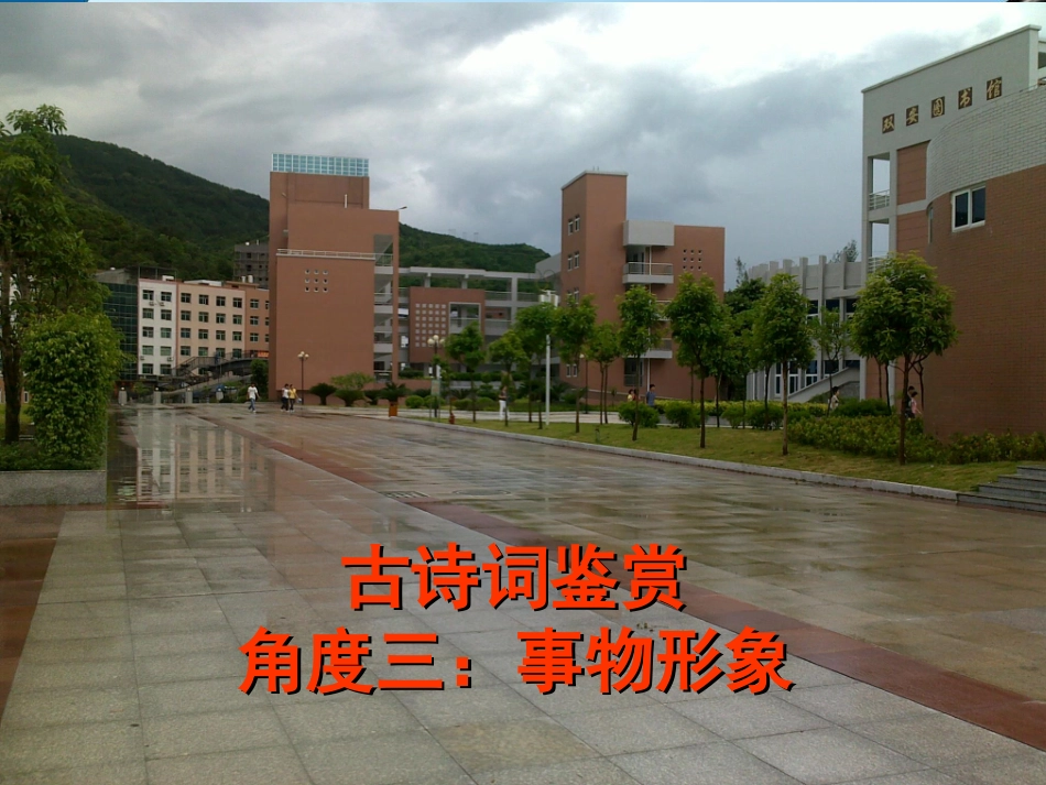 古诗词鉴赏--形象--事物形象_第1页