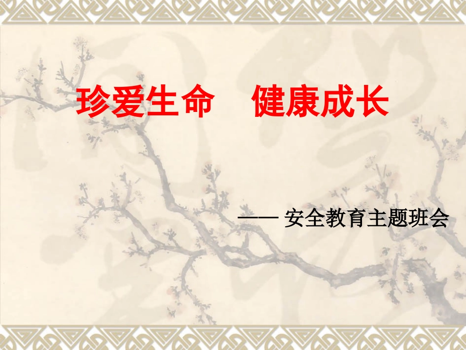 小学安全教育主题班会课件_第1页
