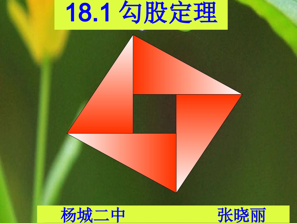张晓丽181勾股定理_第一课时_第1页