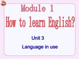 外研版英语八年级上册Module1Unit3课件