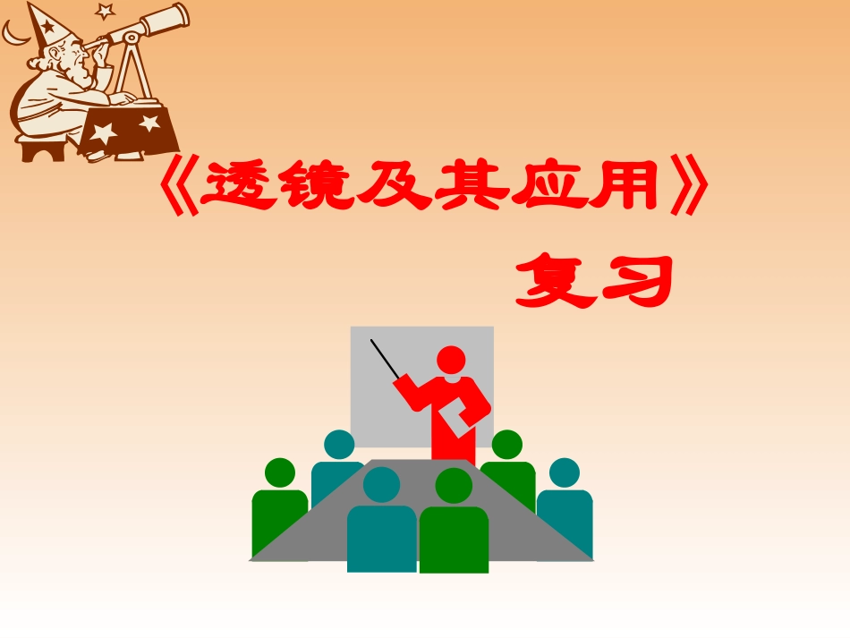 透镜及其应用复习课件_第1页