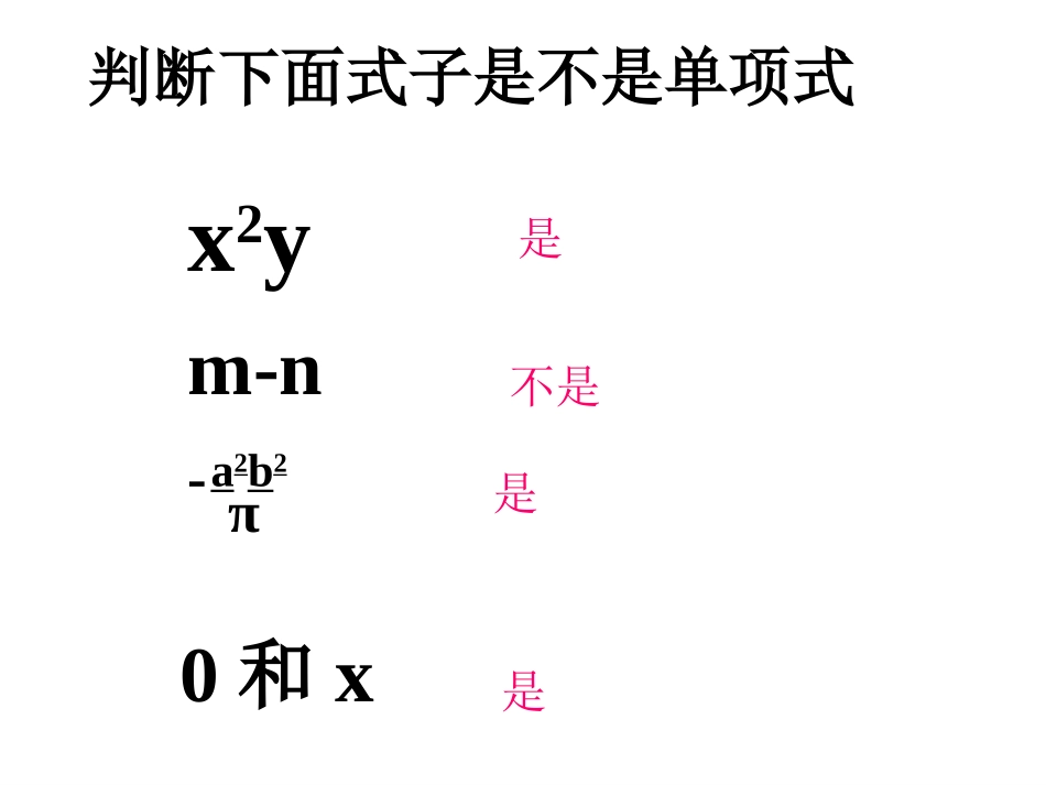 整式有关概念复习课_第3页